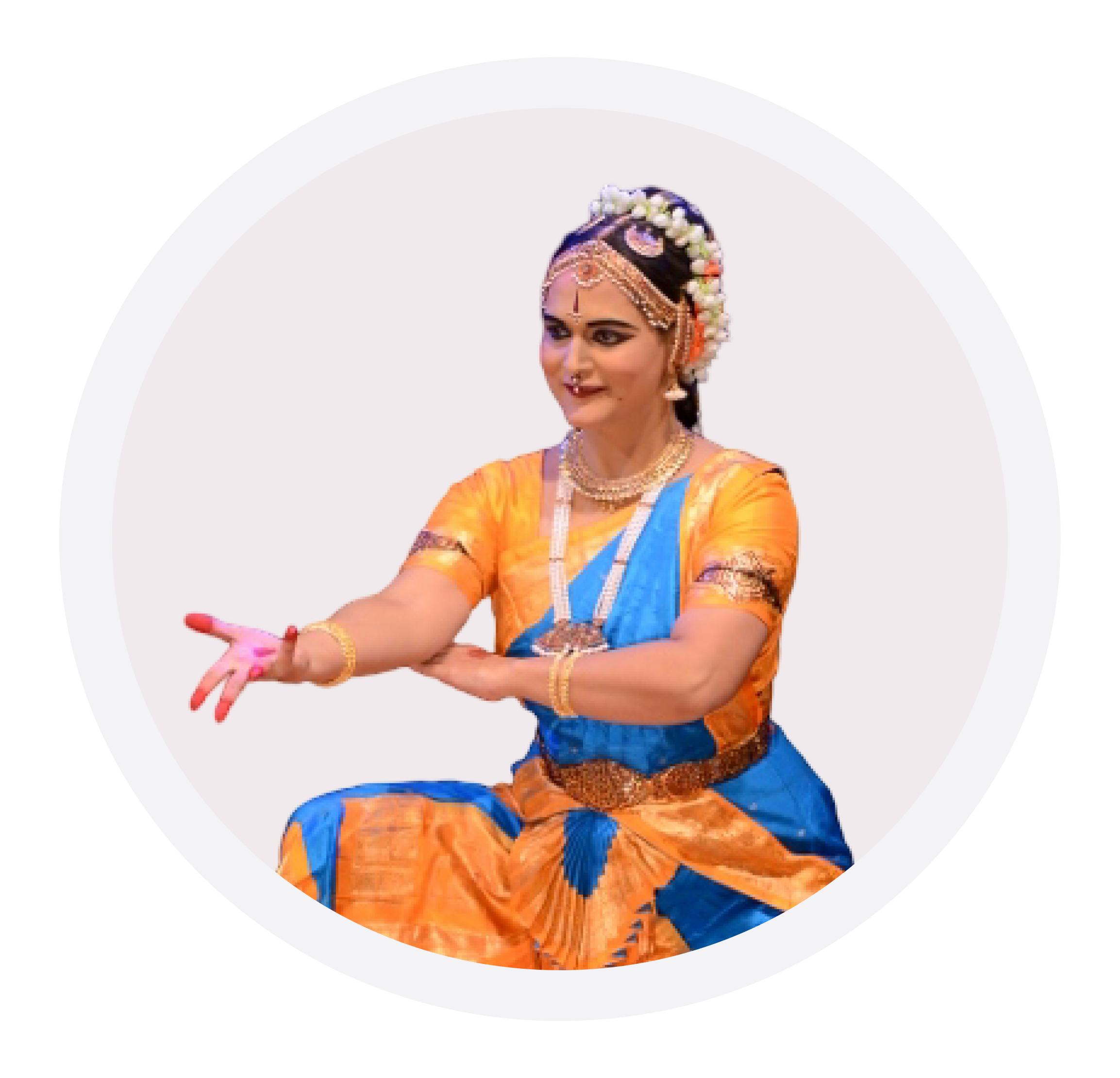 Professional dancer in traditional costume