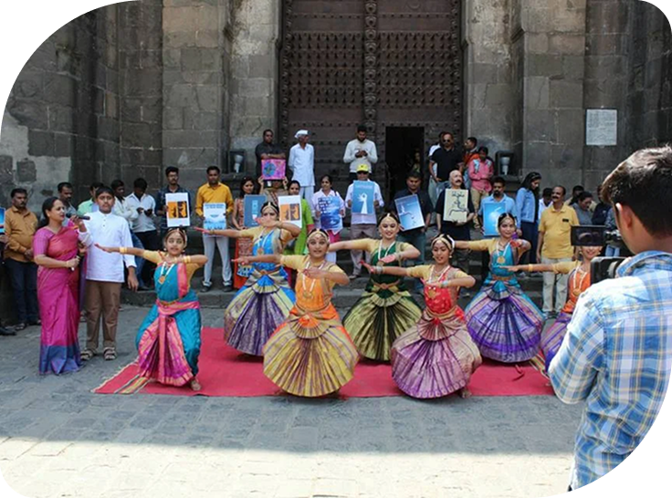Studio practice session with focused dancer training